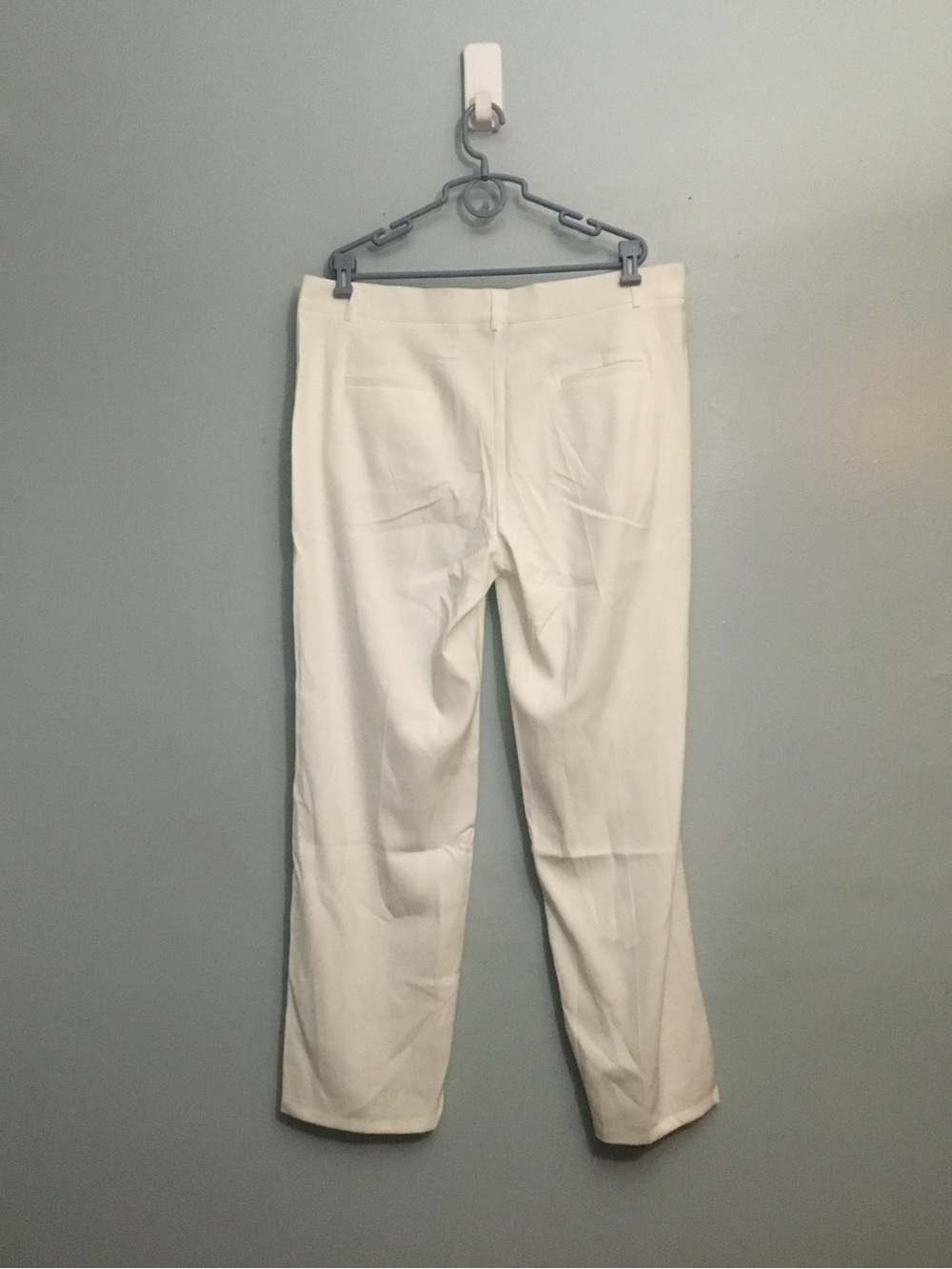Men's White Classic Dress Pants - Picture 4 of 15